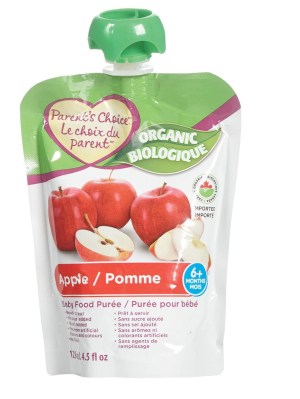 Parent's Choice Organic Apple Baby Food Puree 128ml