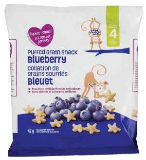 Parent's Choice Blueberry Puffed Grain Snack 42 g