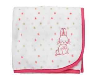 George Baby Bunny Blanket with Applique