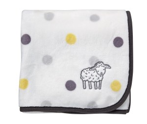 George Baby Lamb Blanket with Applique