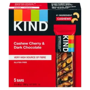 KIND Cherry Cashew & Dark Chocolate Bars, 5 pack 200 g