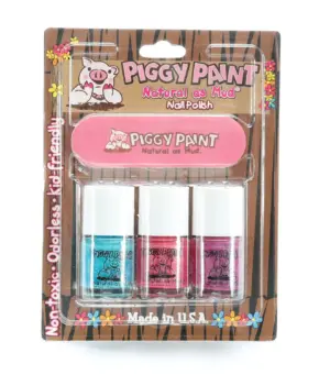 Piggy Paint Natural as Mud Nail Polish Set