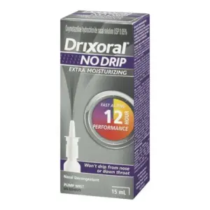 Drixoral No Drip Extra Moisturizing Nasal Spray 15 mL