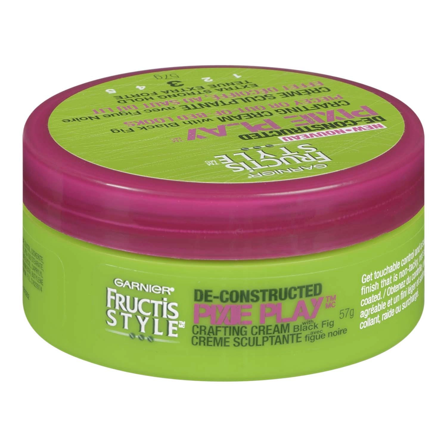 Garnier Fructis Style De-Constructed, Pixie Play Crafting Cream with Black Fig, 57 g 57g