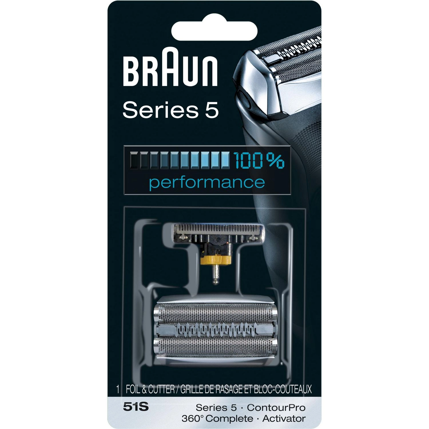 Braun Shaver Replacement Part 51 S Silver