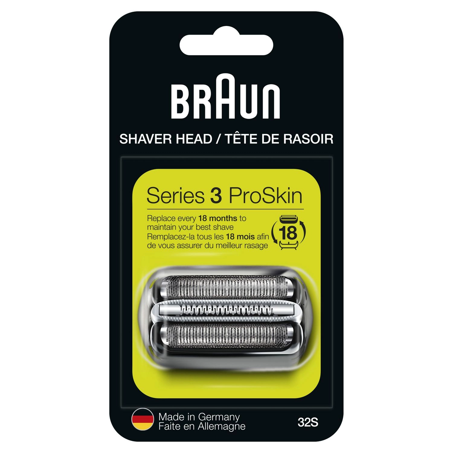 Braun Series 3 32S Electric Shaver Head Replacement Cassette