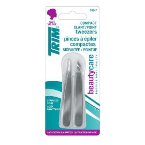 Trim Beauty Care Mini Compact Slant/Point Tweezers