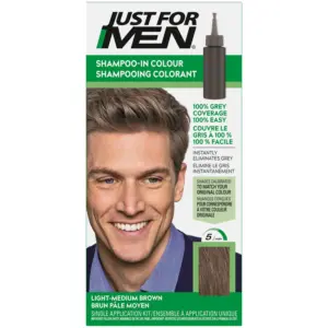 Just For Men Shampoo-In Colour Light-Medium Brown H-301