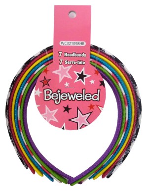 Bejeweled Fabric Covered Headbands