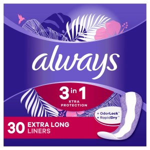 Always 3-in-1 Xtra Protection Daily Liners Extra Long