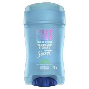Secret Outlast Sweat & Odor Clear Gel Women's Antiperspirant Deodorant, Unscented 45 g