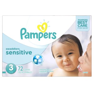 Pampers Swaddlers Sensitive Diapers 72 Count