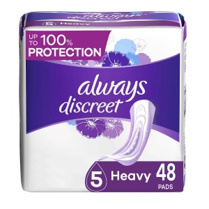 Always Discreet Incontinence Pads, Maximum, Regular Length
