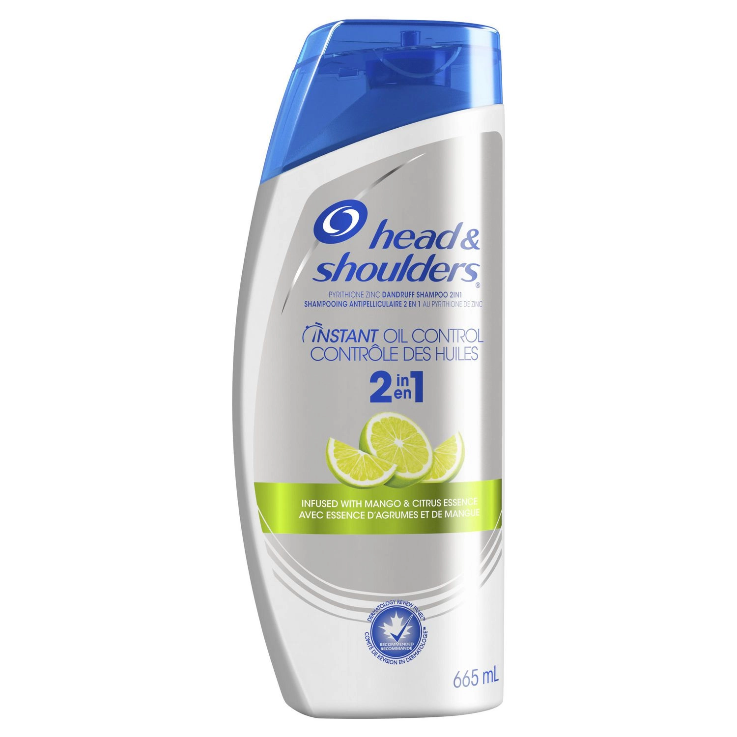 Head and Shoulders Instant Oil Control Anti-Dandruff 2 in 1 Shampoo and Conditioner 665 mL