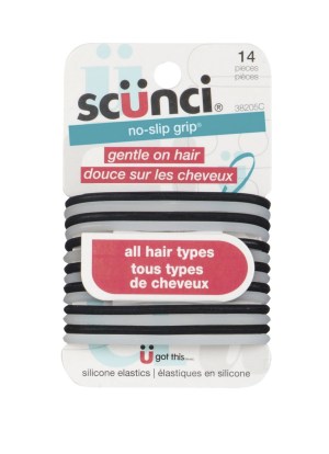 SCUNCI 14Pk Gel Ponytailers