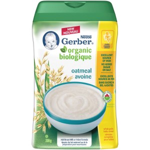 GERBER Organic Baby Cereal Oatmeal 208 g