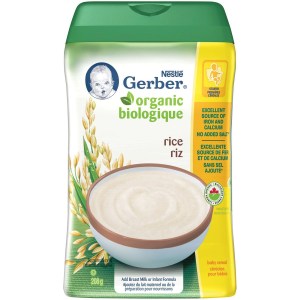 GERBER Organic Baby Cereal Rice 208 g