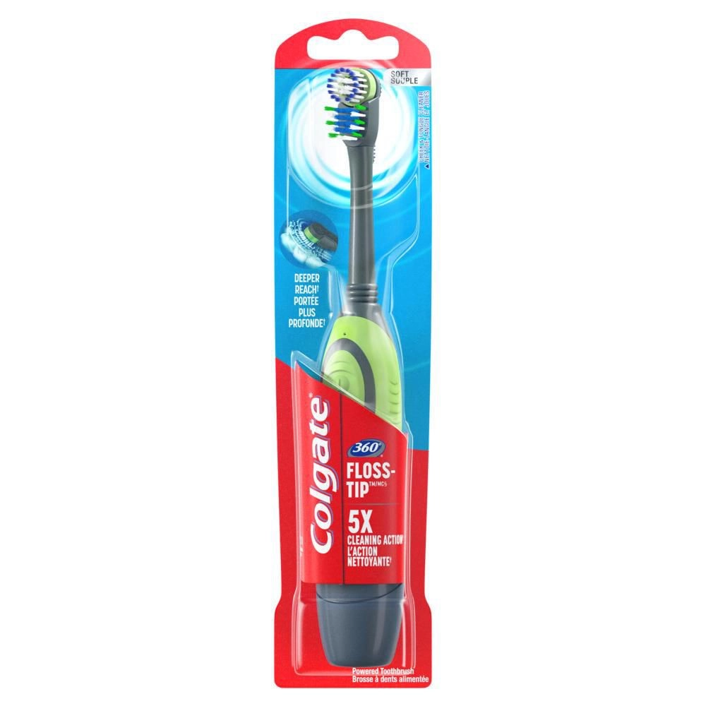 Colgate 360 Floss-Tip Power Toothbrush, Soft