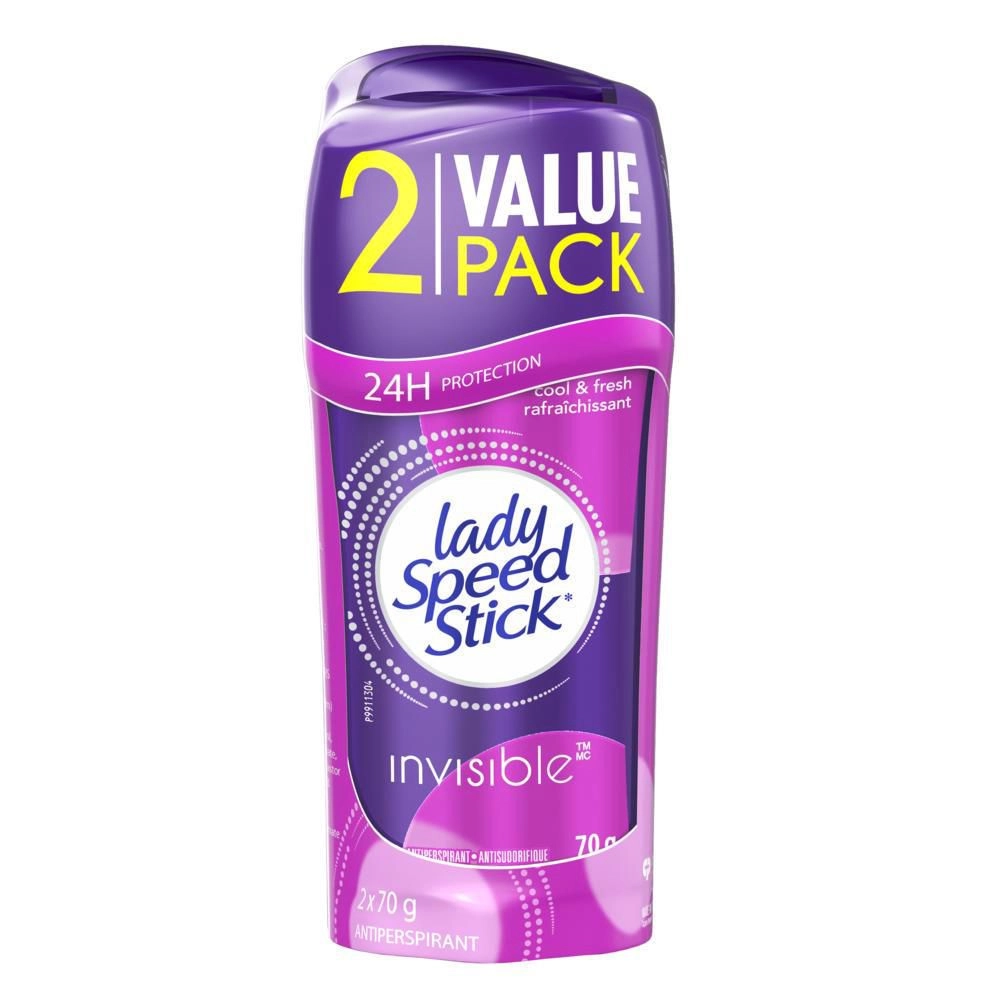 Lady Speed Stick Antiperspirant Deodorant, Invisible, Cool & Fresh 70 g