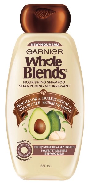 Garnier Whole Blends Avocado Oil & Shea Butter Nourishing Shampoo, 650 mL 650 mL