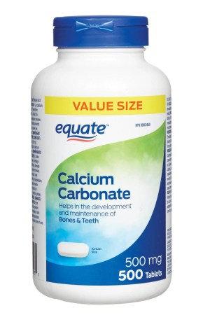 Equate Calcium Carbonate 500 mg 500 Tablets