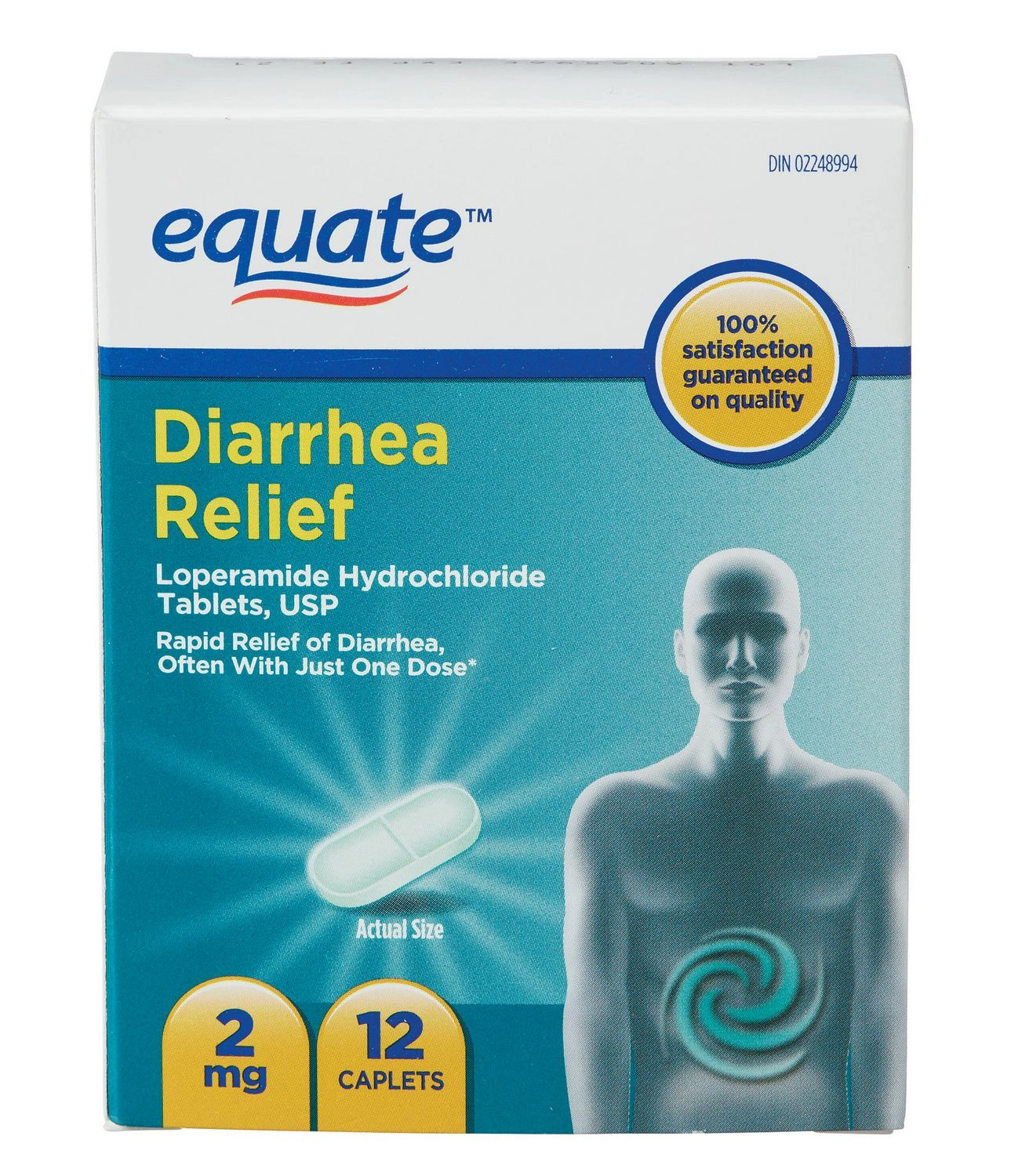 Equate Diarrhea Relief Caplets 12 caplets