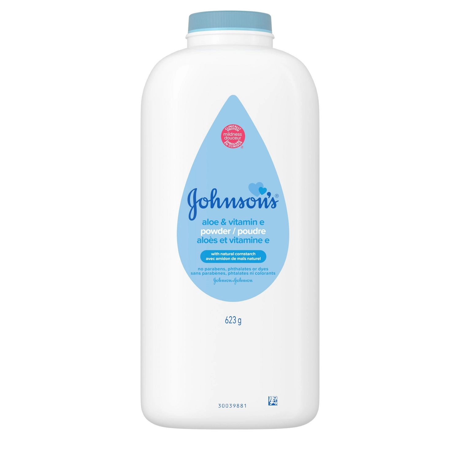 Johnson's Baby Powder with Aloe, Vitamin E, and Cornstarch 623 g