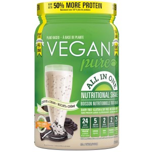 Vegan Pure All-in-One Cookies & Cream Nutritional Shake Powder 405 g