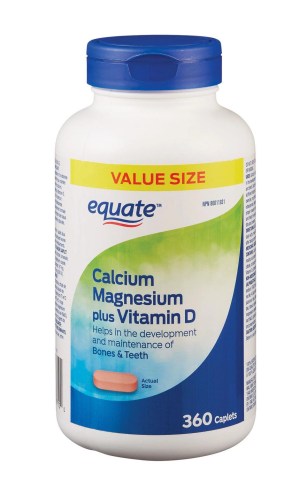 Equate Calcium Magnesium with Vitamin D, 360 Caplets 360 Caplets
