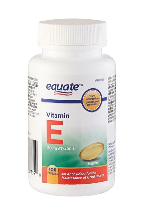 Equate Vitamin E 180 mg AT/400 IU, 100 Capsules 180 mg