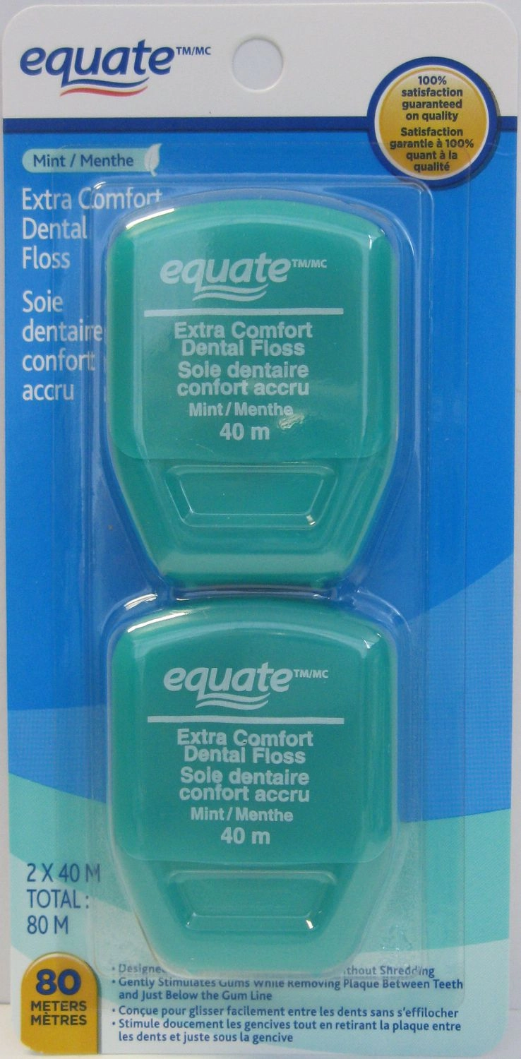 Equate Extra Comfort Mint Dental Floss