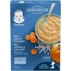 GERBER® Stage 2 Rice Carrot Pumpkin Baby Cereal 227 g 227 g