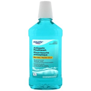 Equate Blue Mint Antiseptic Mouthwash 1L