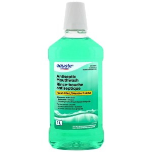 Equate Fresh Mint Antiseptic Mouthwash 1L