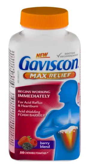 Gaviscon Max Relief Tablet Berry Blend