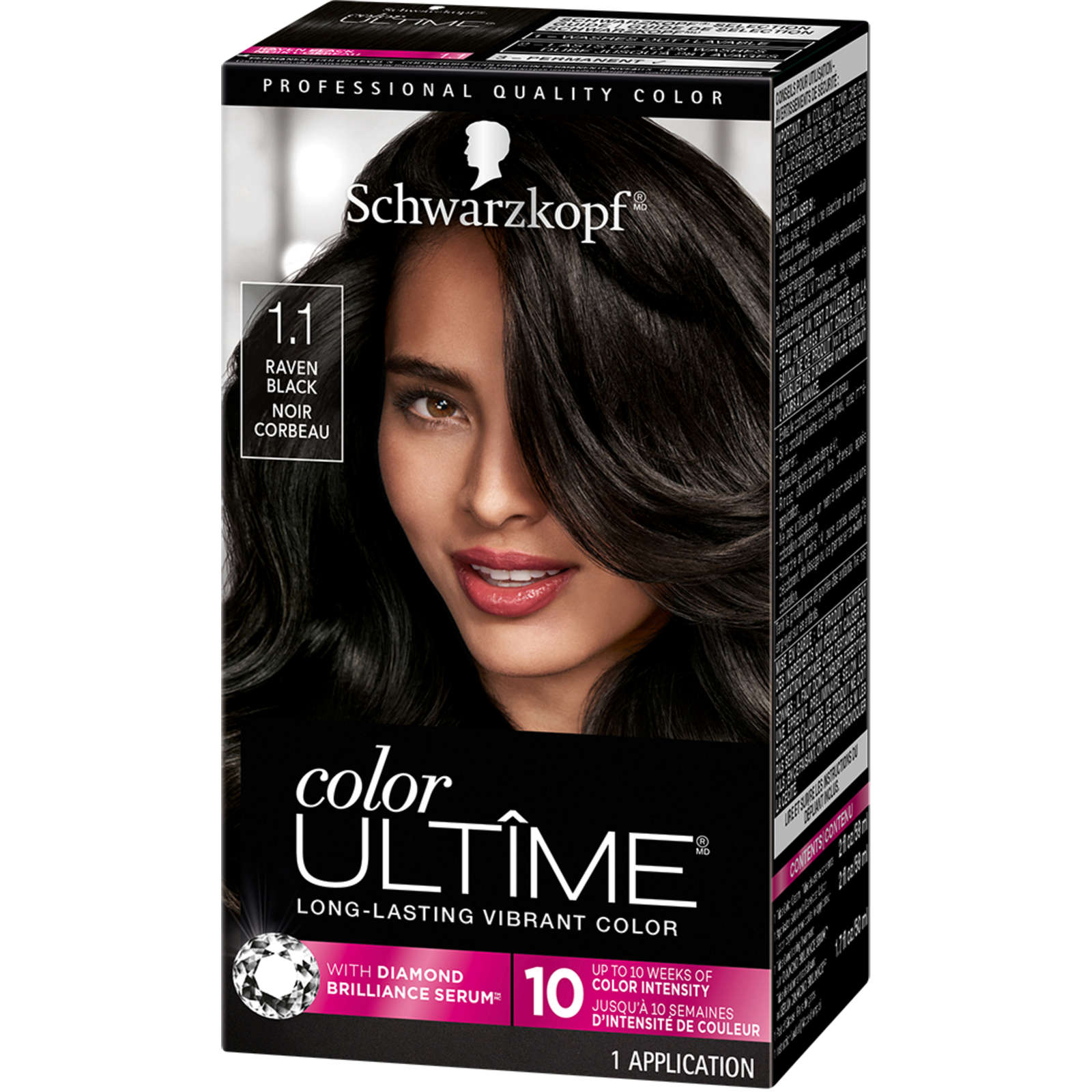 Schwarzkopf Color Ultime Permanent Hair Color 1.1 Raven Black