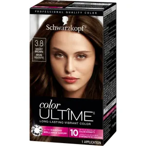 Schwarzkopf Color Ultime 3.8 Velvet Brown Hair Color, Lasting Shine, 10 Weeks