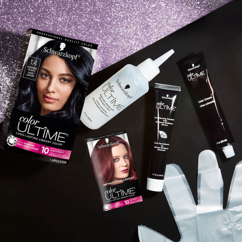 Schwarzkopf Color Ultime Hair Color 1.4 Sapphire Black - Lasting Vibrancy - Image 2