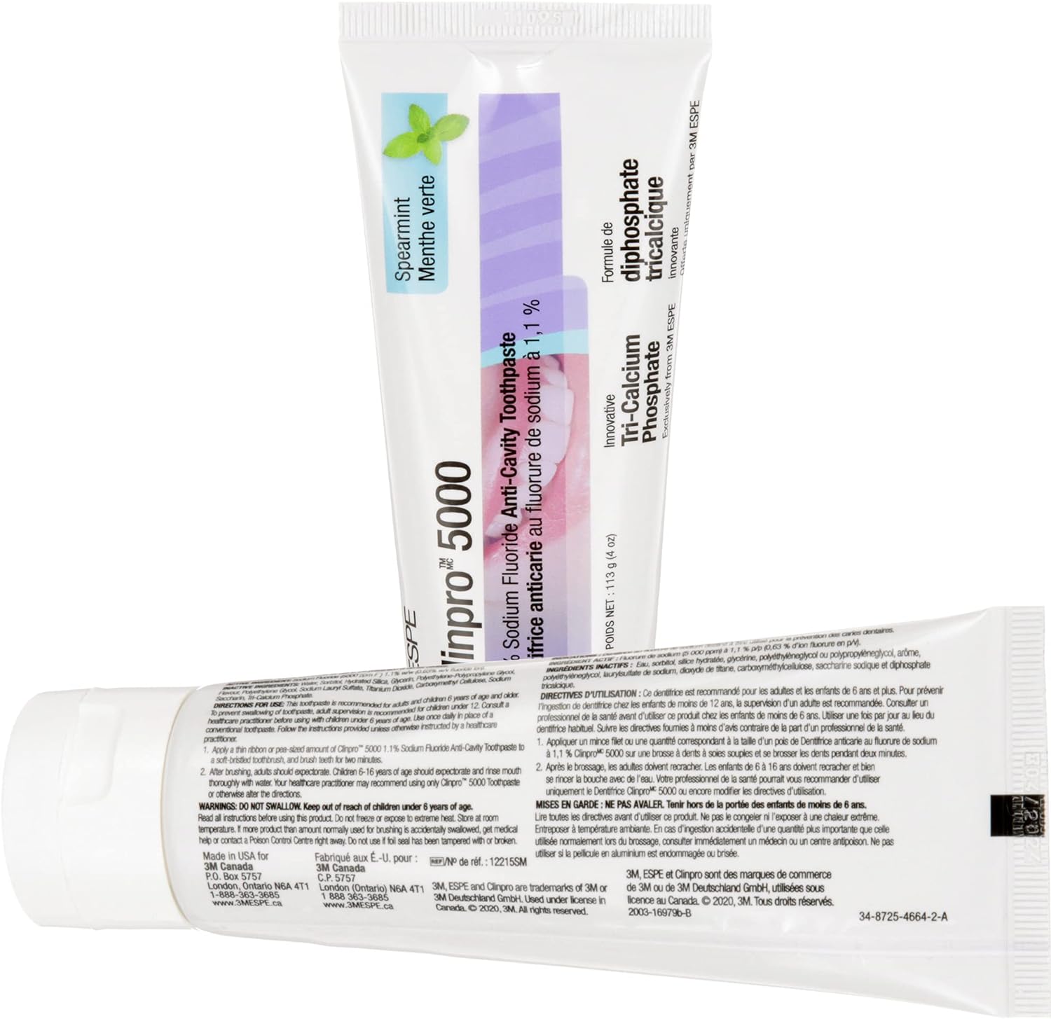 3M Clinpro 5000 Anti-Cavity Toothpaste - Spearmint, 113g - Image 4