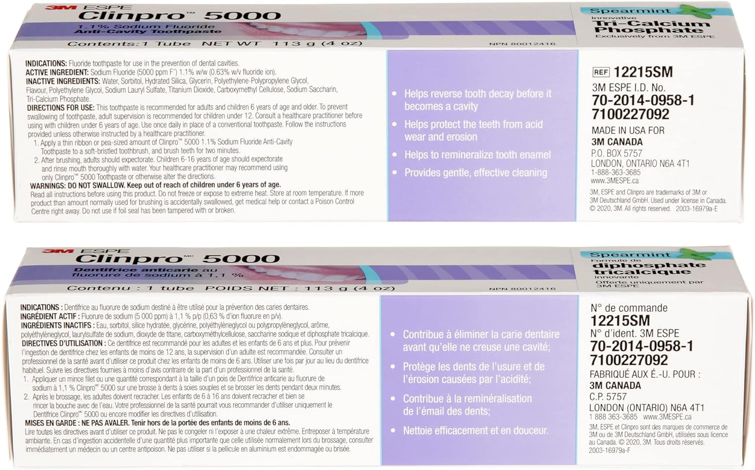 3M Clinpro 5000 Anti-Cavity Toothpaste - Spearmint, 113g - Image 3