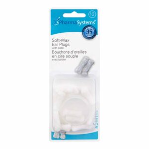 PharmaSystems Ear Plugs Soft Wax PS858 12 Count