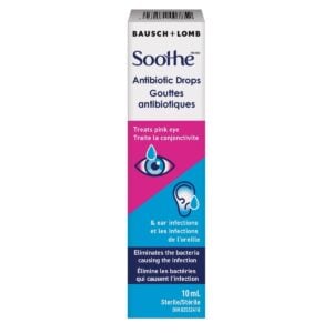 Bausch + Lomb Sooth Antibiotic Drops Eye/Ear 10 mL