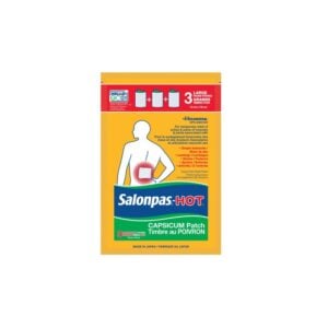 Salonpas Hot Capicum Patch 13 x 18 cm 3 Count