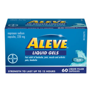 Aleve Liquid Gel 220 mg 60 Capsules