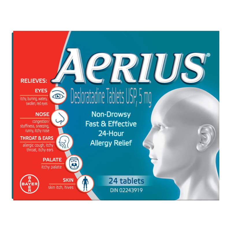 Aerius 5 mg 24 Tablets