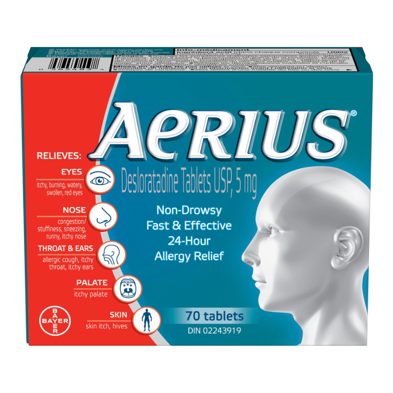Aerius 5 mg 70 Tablets