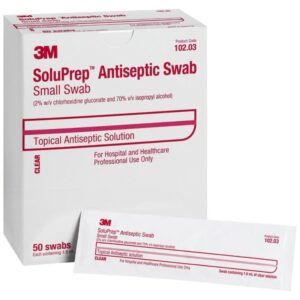 Soluprep Swabsticks 2% Chg 70% Alc 10203 50 Count
