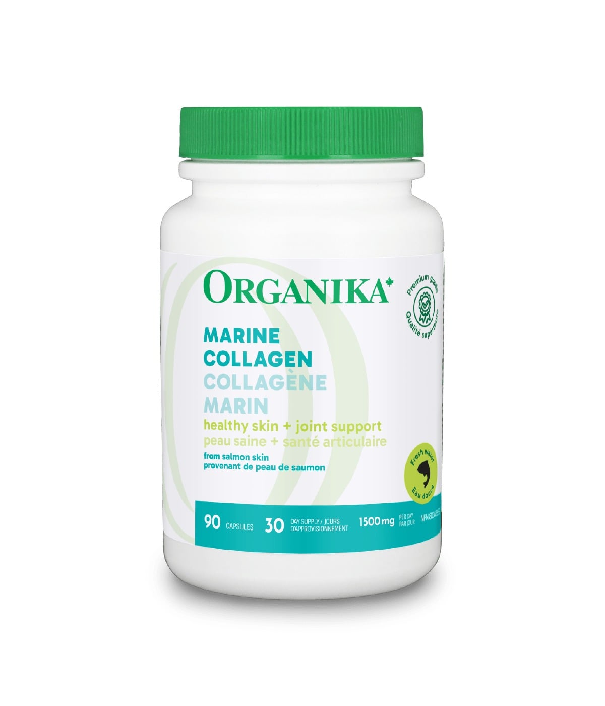 Organika Salmon Collagen 500 mg 90 Capsules
