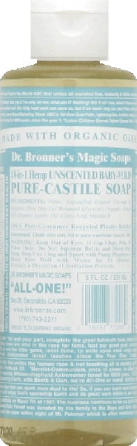 Dr. Bronners Soap Baby-Unscented Pure-Castile 237 mL