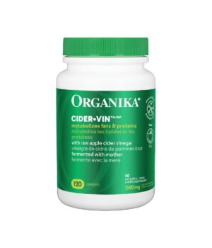 Organika Cider Vin Unrefined 530 mg 120 Capsules